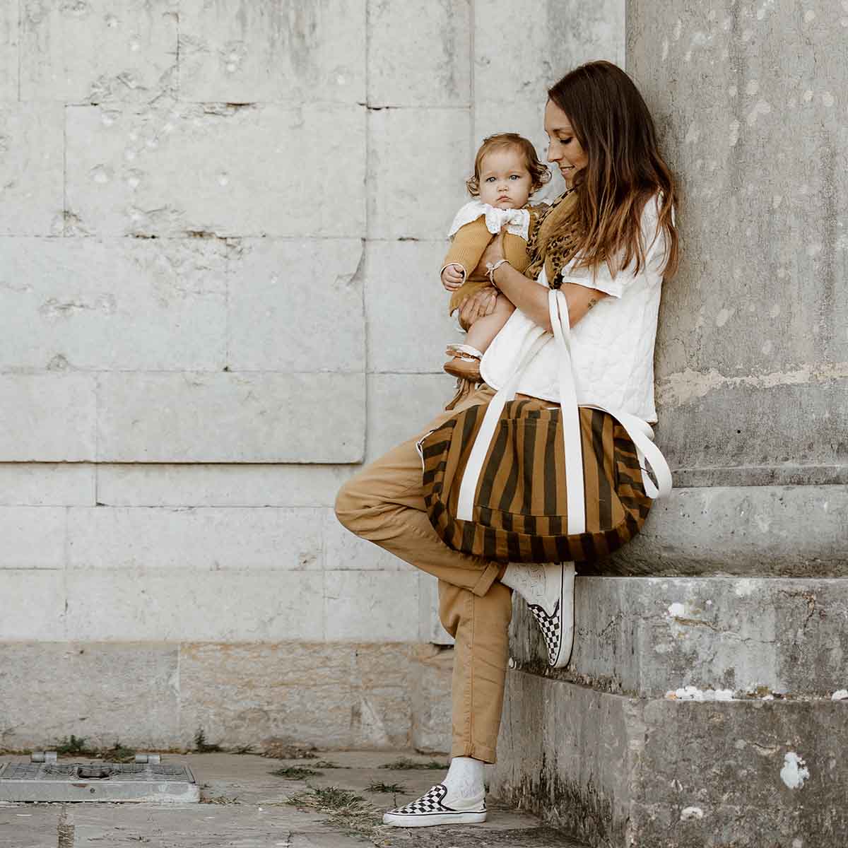 ROSE IN APRIL | Weekend/Luiertas | Raphael Cumin/Black Stripes - Le CirQue Conceptstore