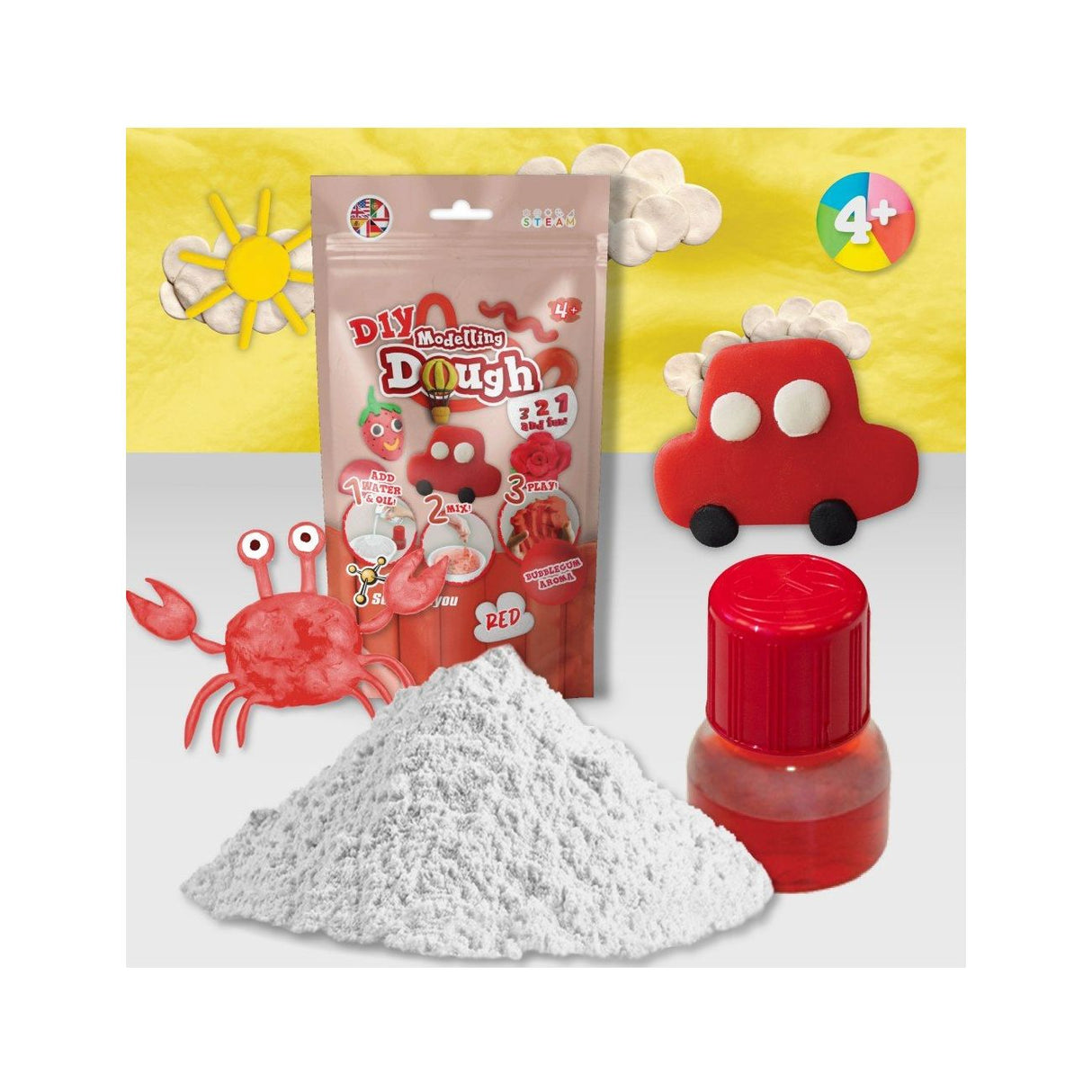 SCIENCE4YOU | Red Play Dough Kit - Le CirQue Conceptstore