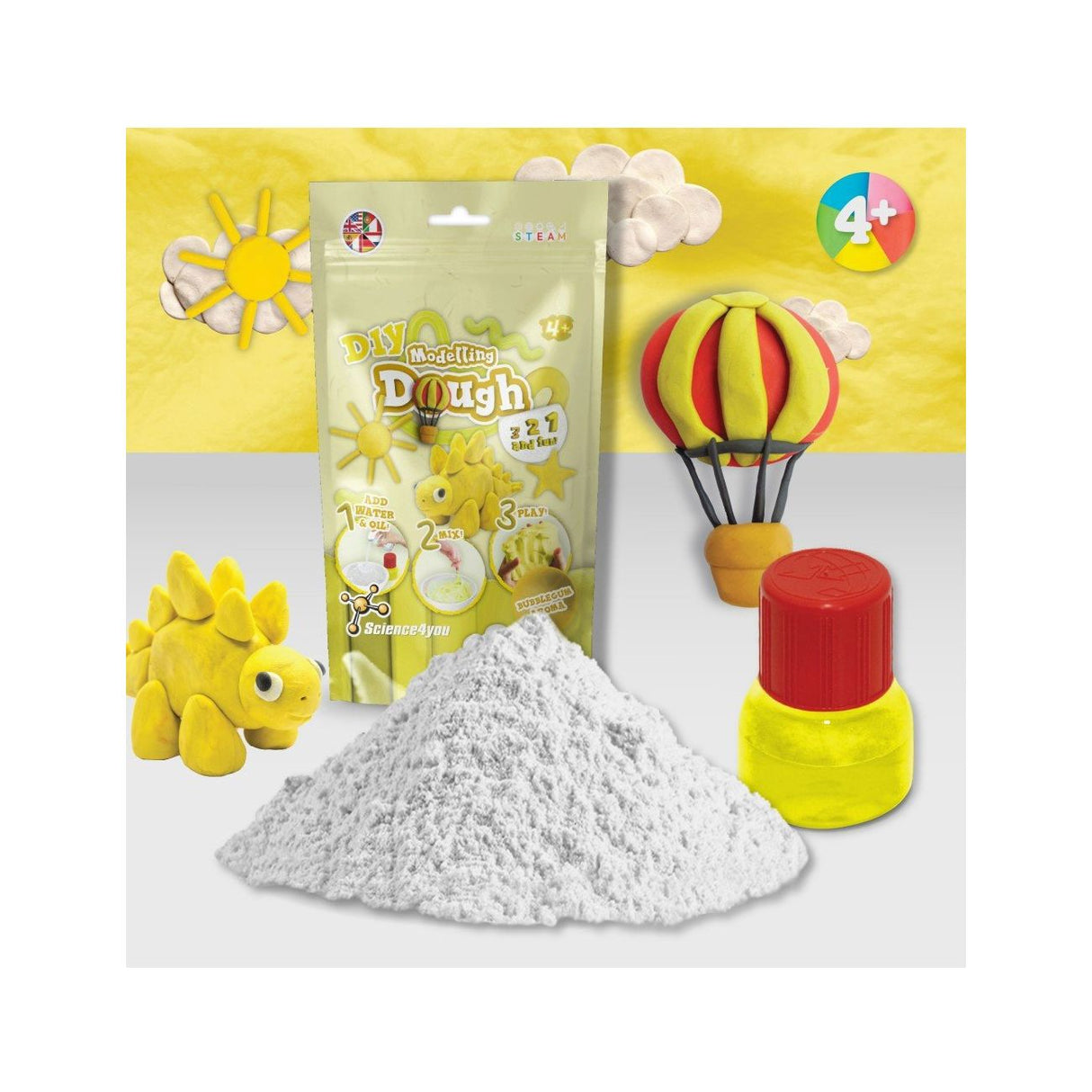 SCIENCE4YOU | Yellow Play Dough Kit - Le CirQue Conceptstore