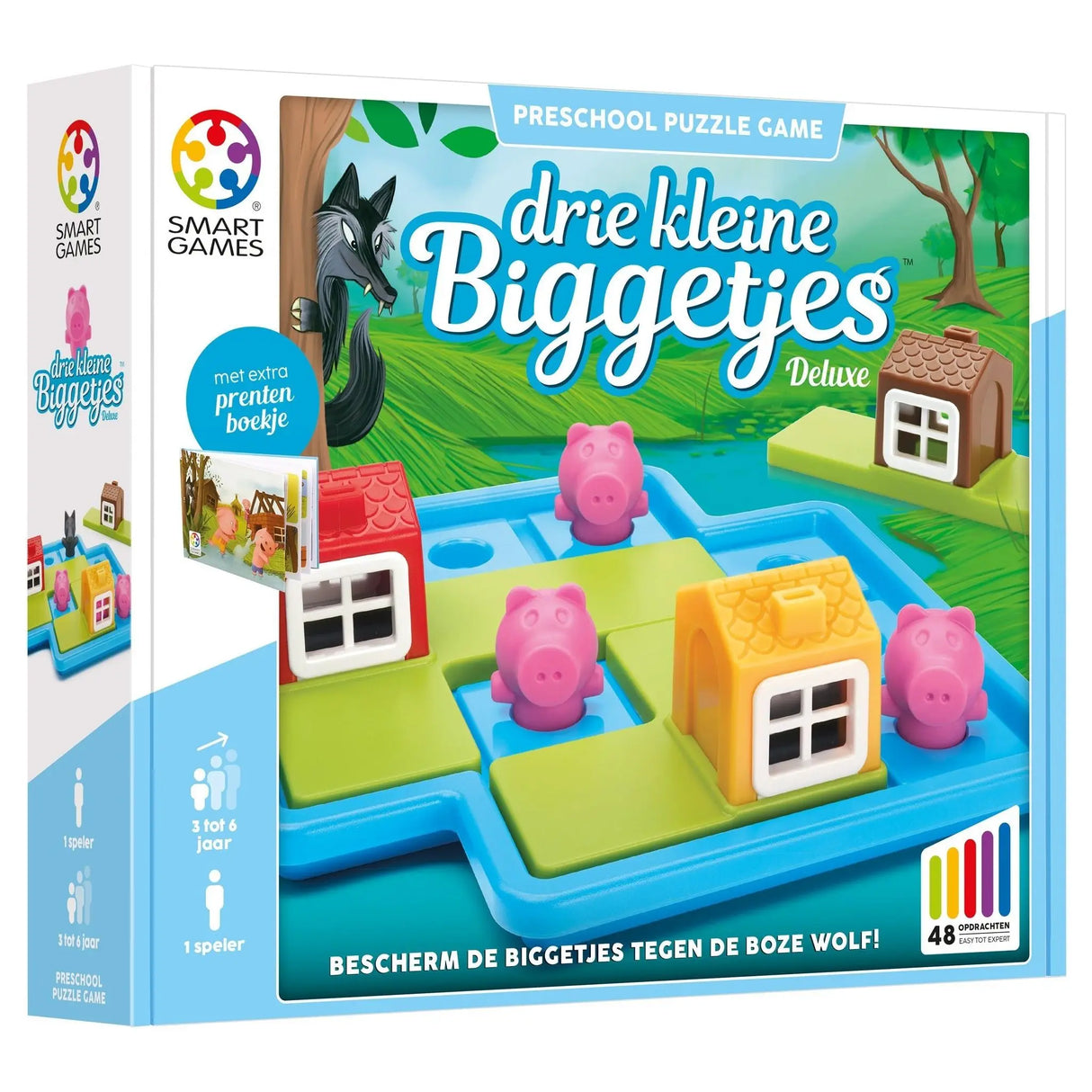 SMART GAMES | Educatief Solo Spel | De Drie Biggetjes Deluxe 3+ - Le CirQue Conceptstore
