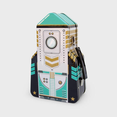 SUCK UK - Lunchbox Raket Aqua/Black - Le CirQue Kidsconceptstore 