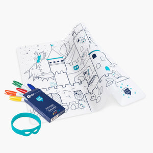 SUPER PETIT | Inkleurbare Placemat | Castle 3+ - Le CirQue Conceptstore