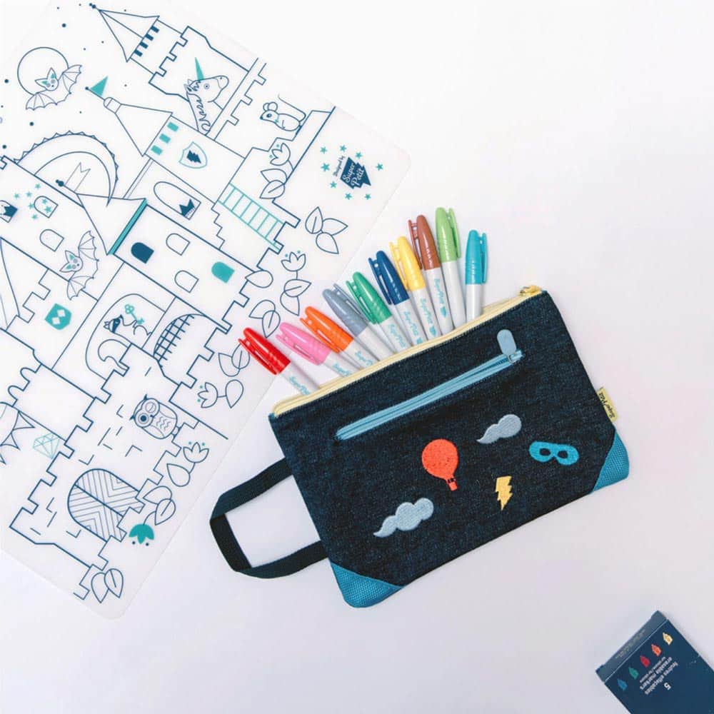 SUPER PETIT | Inkleurbare Placemat | Castle 3+ - Le CirQue Conceptstore