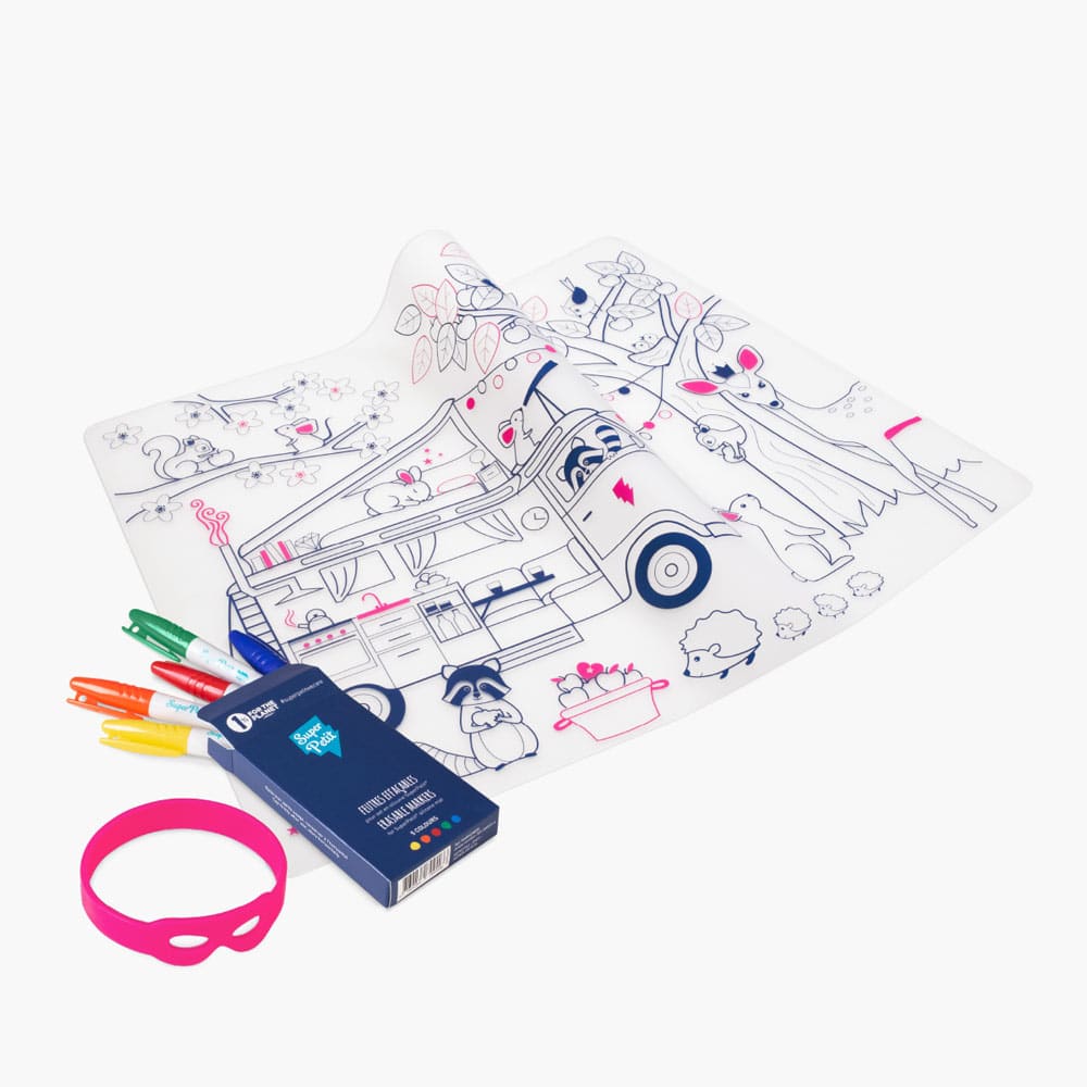 SUPER PETIT | Inkleurbare Placemat | Dream Van 3+ - Le CirQue Conceptstore