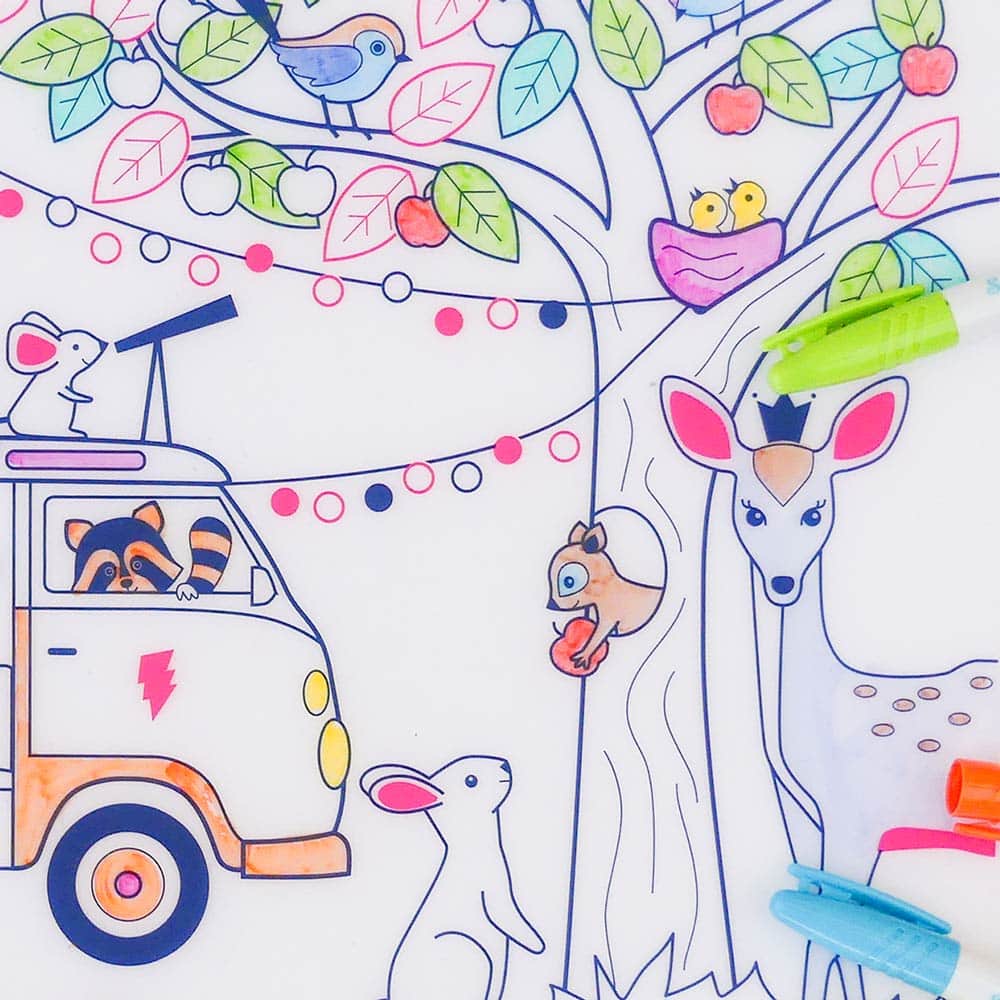 SUPER PETIT | Inkleurbare Placemat | Dream Van 3+ - Le CirQue Conceptstore