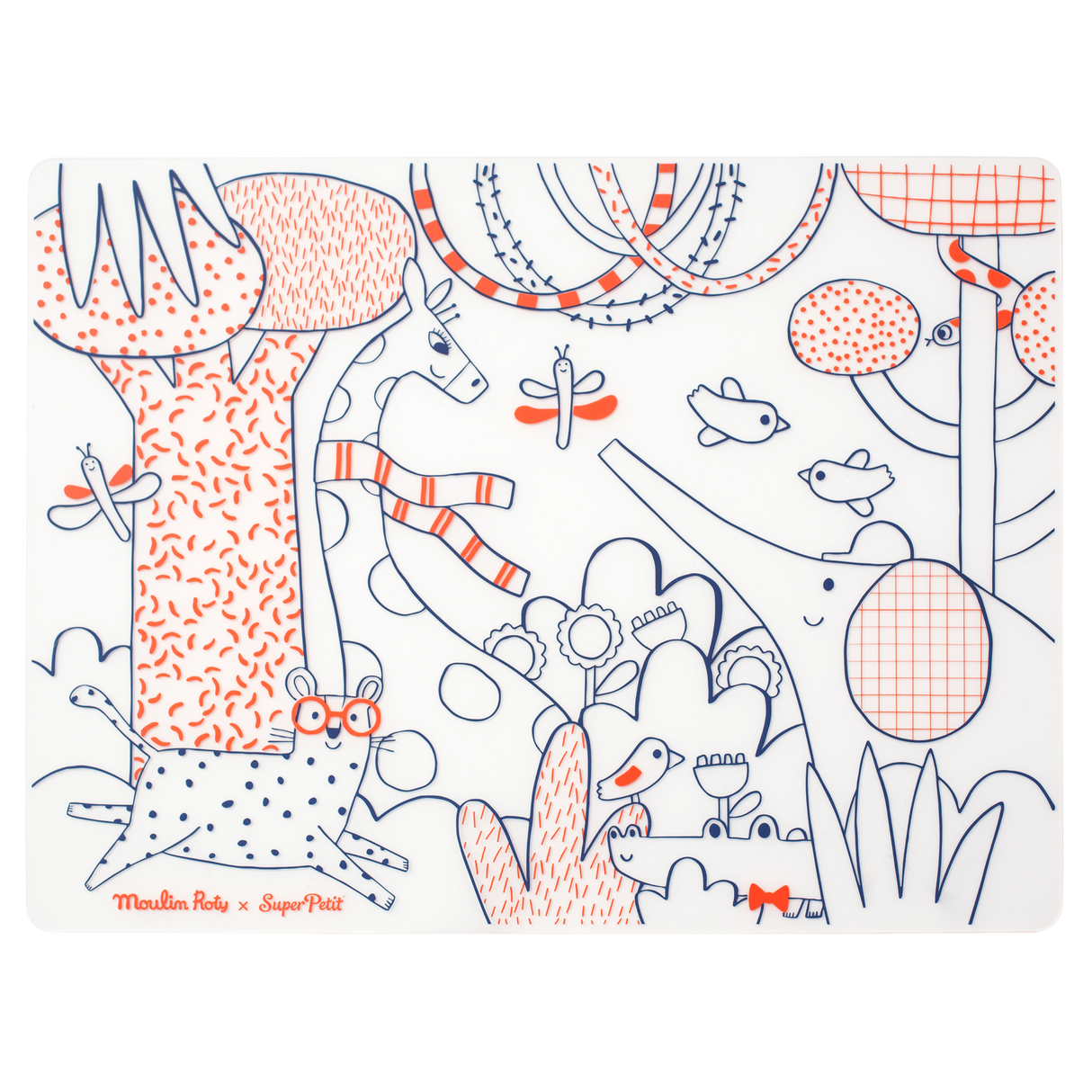 SUPER PETIT | Inkleurbare Placemat | Moulin Roty Popipop 3+ - Le CirQue Conceptstore