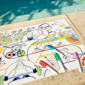 SUPER PETIT | Inkleurbare Placemat | Olympic Sport 3+ - Le CirQue Conceptstore