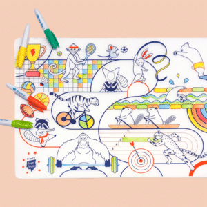 SUPER PETIT | Inkleurbare Placemat | Olympic Sport 3+ - Le CirQue Conceptstore