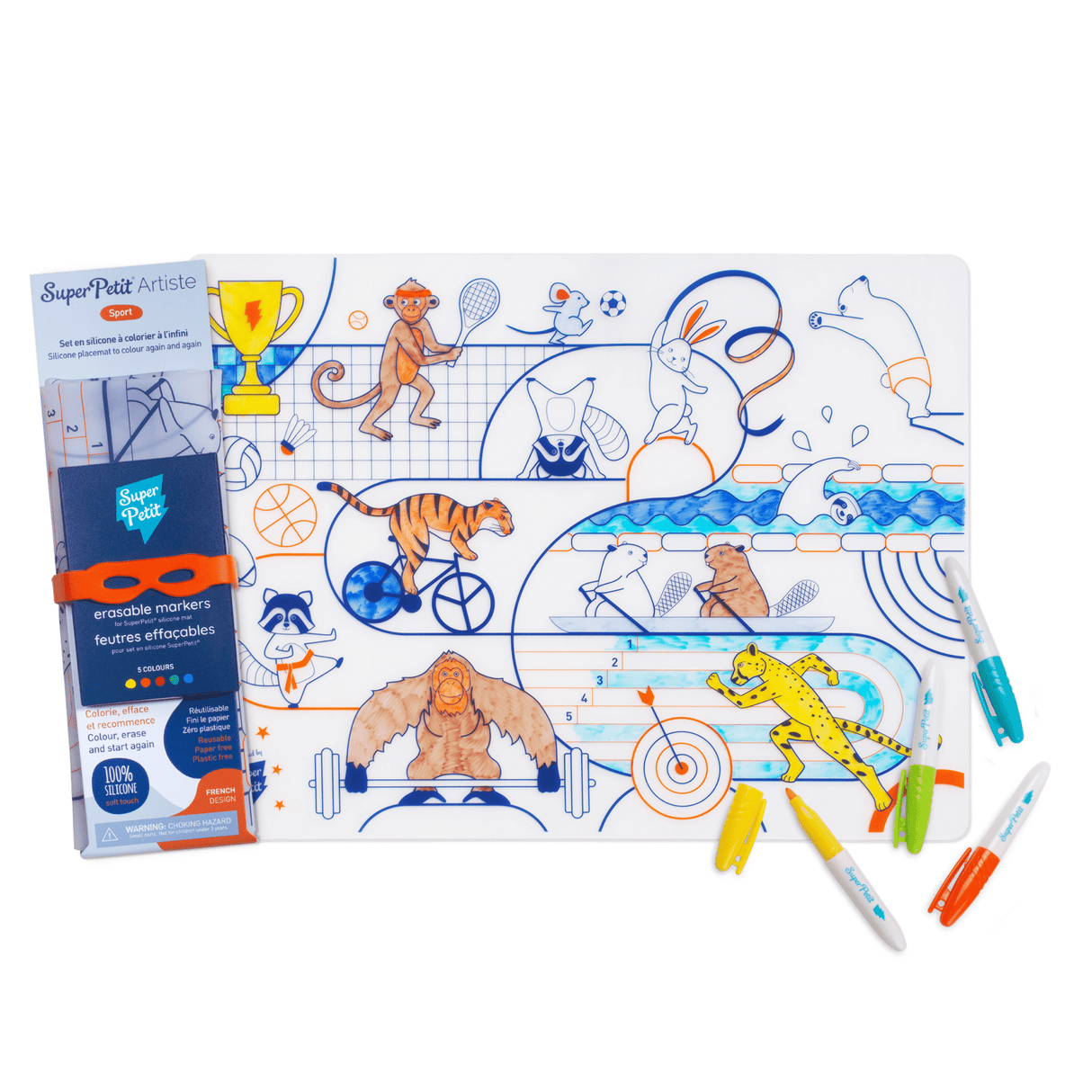 SUPER PETIT | Inkleurbare Placemat | Olympic Sport 3+ - Le CirQue Conceptstore