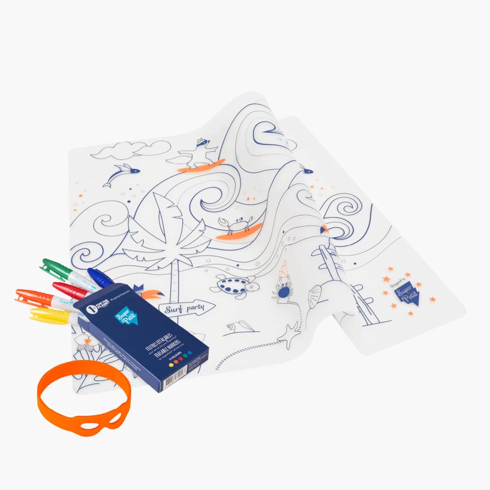 SUPER PETIT | Inkleurbare Placemat | Surf 3+ - Le CirQue Conceptstore