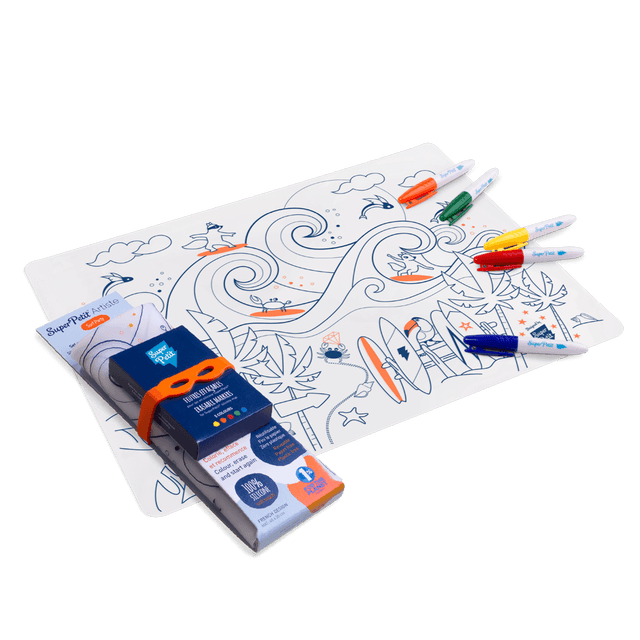 SUPER PETIT | Inkleurbare Placemat | Surf 3+ - Le CirQue Conceptstore