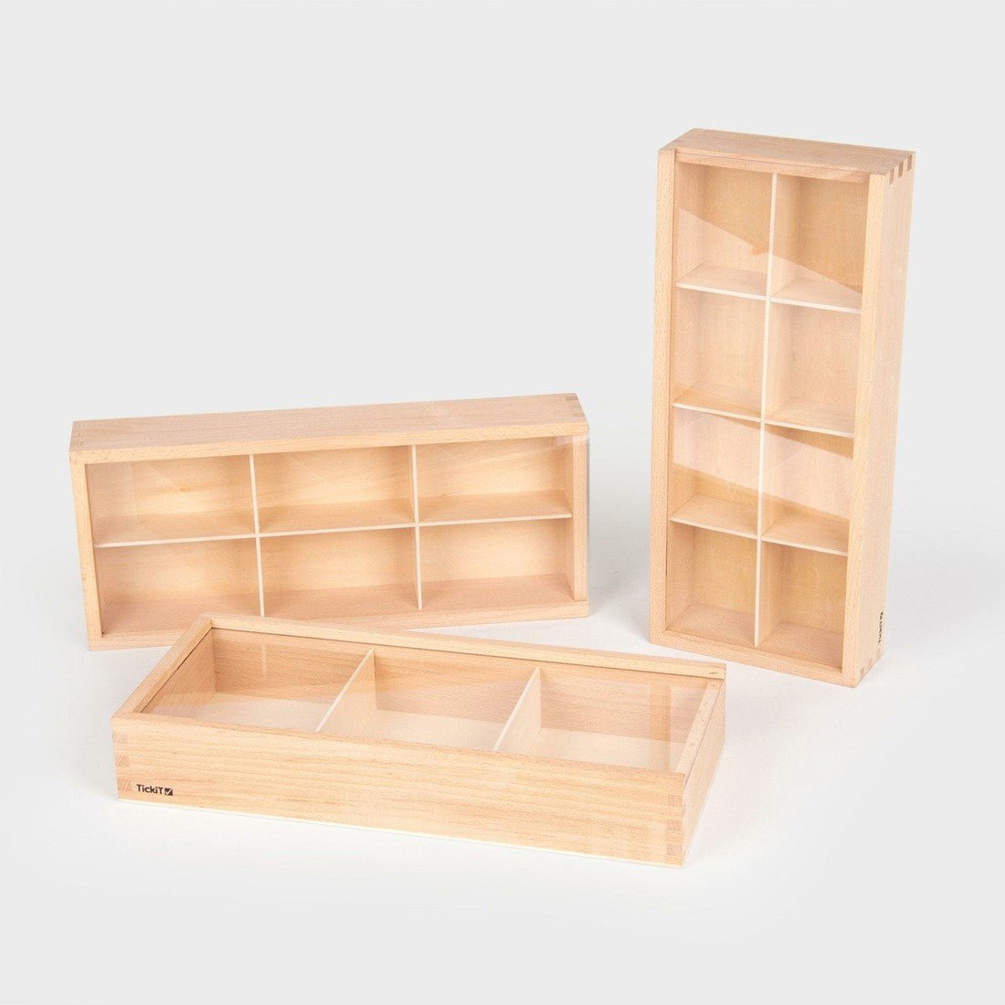 TICKIT - Houten Ontdekkingsdozen 3+ - Le CirQue Conceptstore