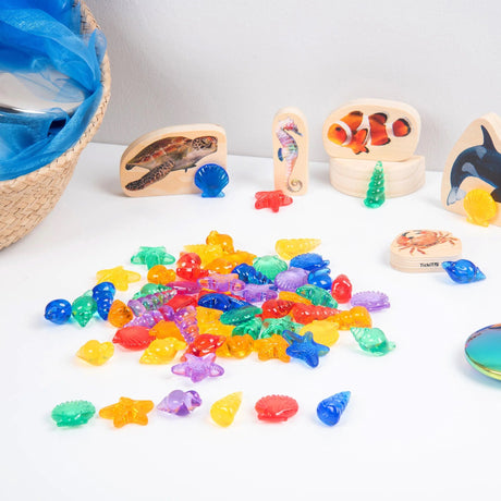 TICKIT | Transparant Sorteer Schelpen (72stuks) - Le CirQue Conceptstore