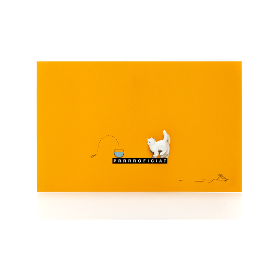 LUCKIES - Postkaart & Geluksbrenger "Prrrroficiat" - Le CirQue Kidsconceptstore 