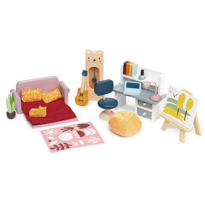 TENDER LEAF TOYS - Poppenhuis 27-delige Studeerkamer - Le CirQue Kidsconceptstore 