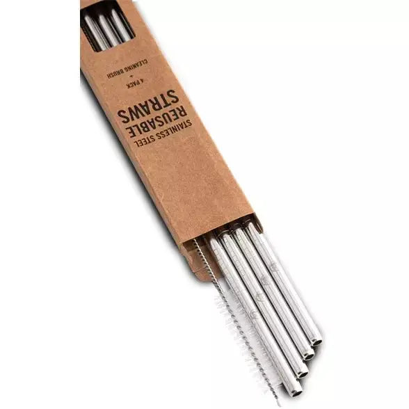 24°BOTTLES - Stainless herbruikbare rietjes (4Pack) - Le CirQue Kidsconceptstore