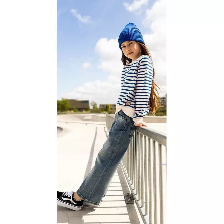BLUE REBEL - Woven Single Flair Denim Bleu - Le CirQue Conceptstore