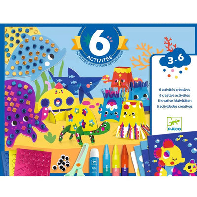 DJECO - Knutselbox 6 in 1 - Sea 3+ - Le CirQue Kidsconceptstore