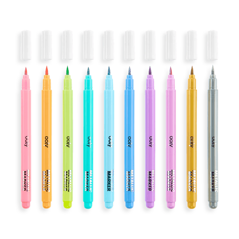 OOLY - Color Lustre Metallic Brush Markers - Le CirQue Kidsconceptstore