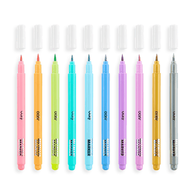 OOLY - Color Lustre Metallic Brush Markers - Le CirQue Kidsconceptstore