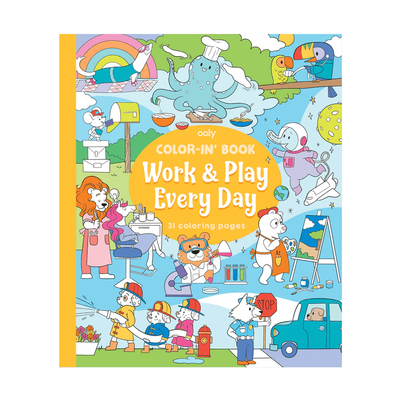 OOLY - Kleurboek Work & Play Everyday - Le CirQue Kidsconceptstore