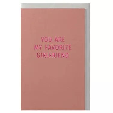 PAPETTE - Wenskaart - You Are My Favorite Girlfriend (Shades) - Le CirQue Kidsconceptstore