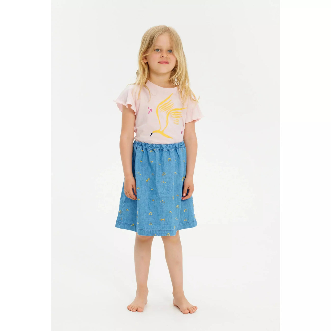SOFT GALLERY - Dizzy Chambray Skirt Denim - Le CirQue Kidsconceptstore