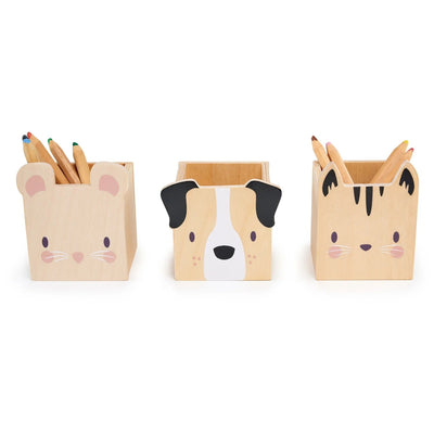 TENDER LEAF TOYS - Houten Potloodhouders (3 stuks) - Le CirQue Kidsconceptstore